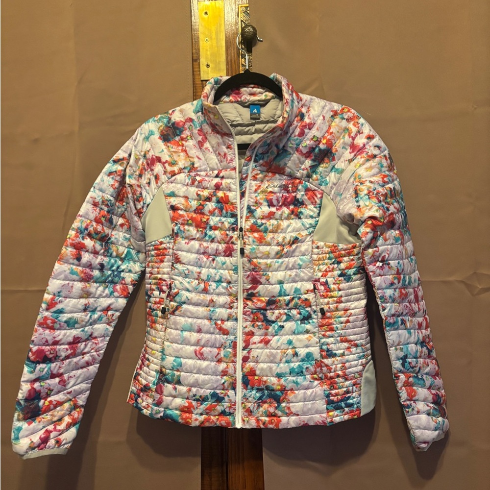 Eddie Bauer Women's Coat Sz M First Ascent Storm down 800 Goose Down Quilted